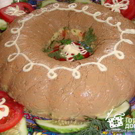 Рецепт Паштета с куриной печенью и сыром