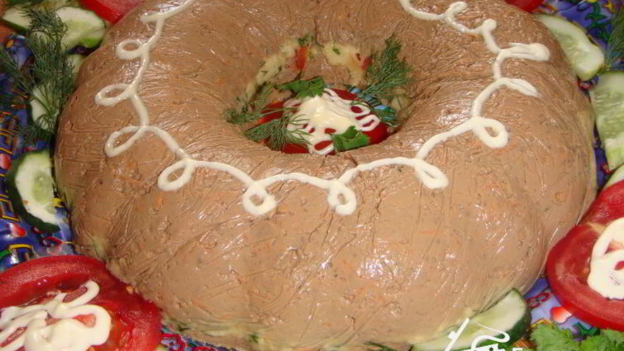 Рецепт паштета с куриной печенью и сыром