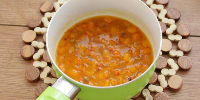 Рецепт паштета с облепиховым желе