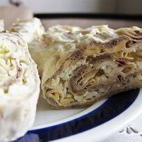 Печеночный паштет из говяжьей печени в лаваше