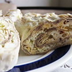 Рецепт Печеночного паштета из говяжьей печени в лаваше