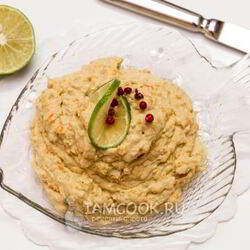 Рецепт Яичного паштета с печенью трески и овощами