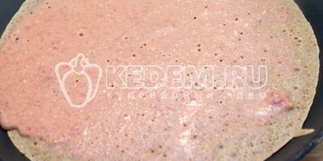 Рецепт блинного торта с печенью