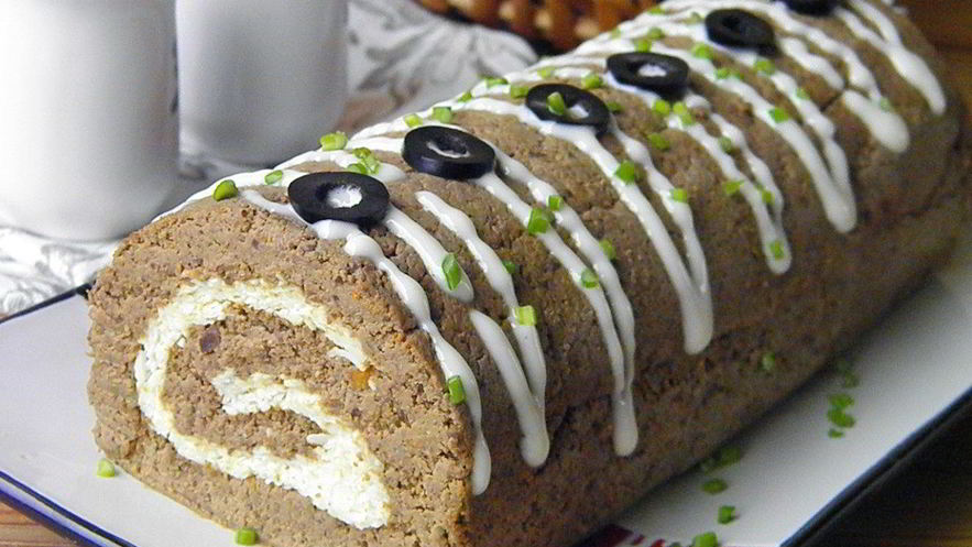 Рецепт печеночного рулета