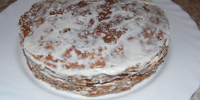 Рецепт печеночного торта из говяжьей печени