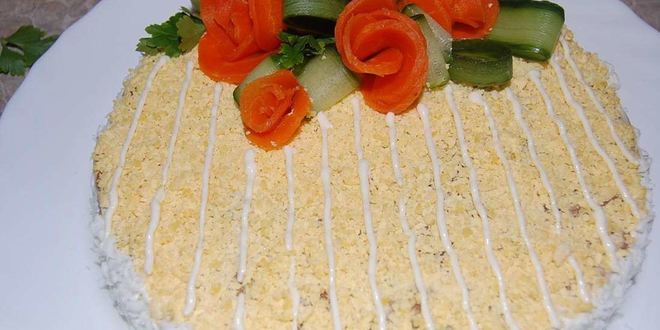 Рецепт печеночного торта из говяжьей печени