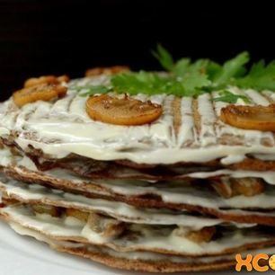 Рецепт Печеночного торта из куриной печени