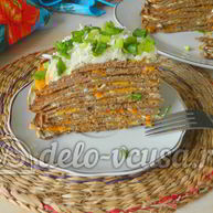 Рецепт Печеночного торта из свиной печени