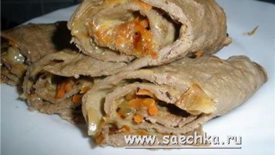 Рецепт печеночных рулетиков