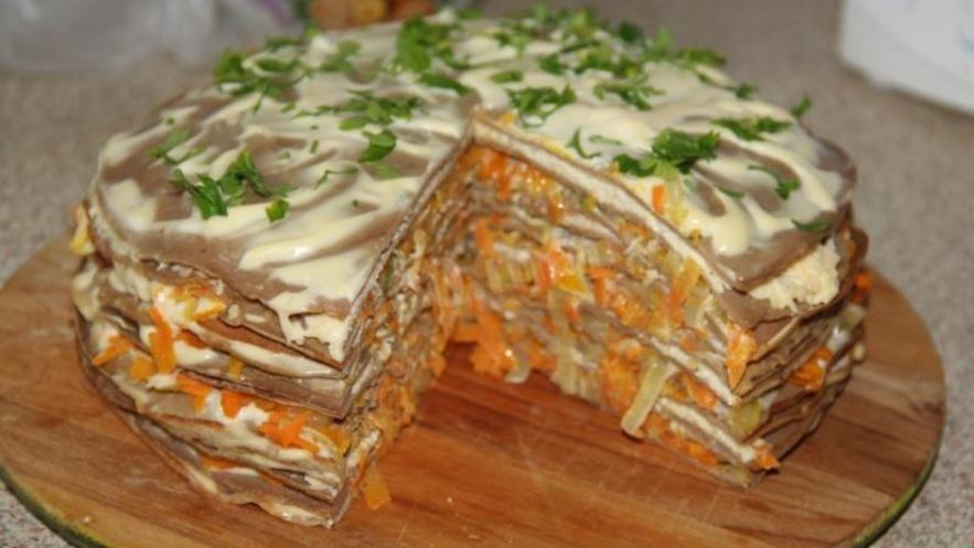 Рецепт торта из куриной печени