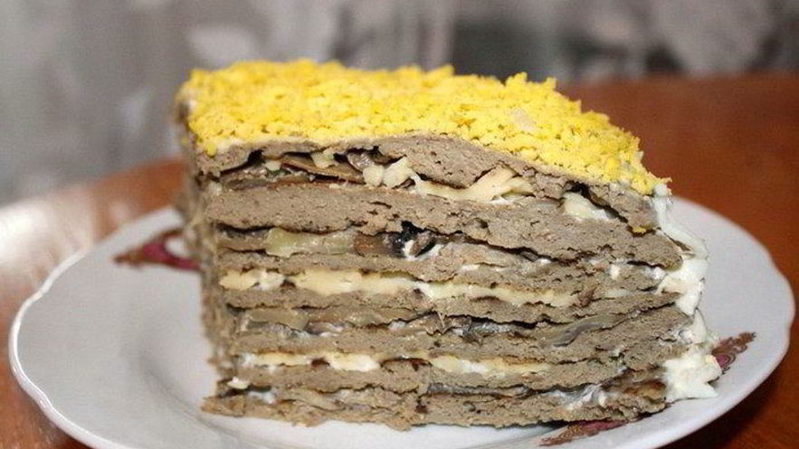 Рецепт торта из печени