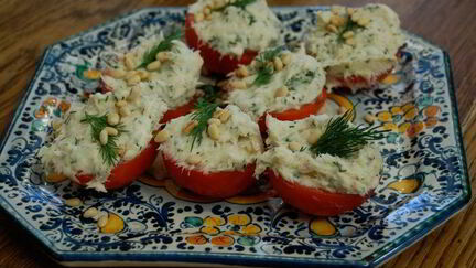 Рецепт Помидоров, фаршированных треской и картофелем