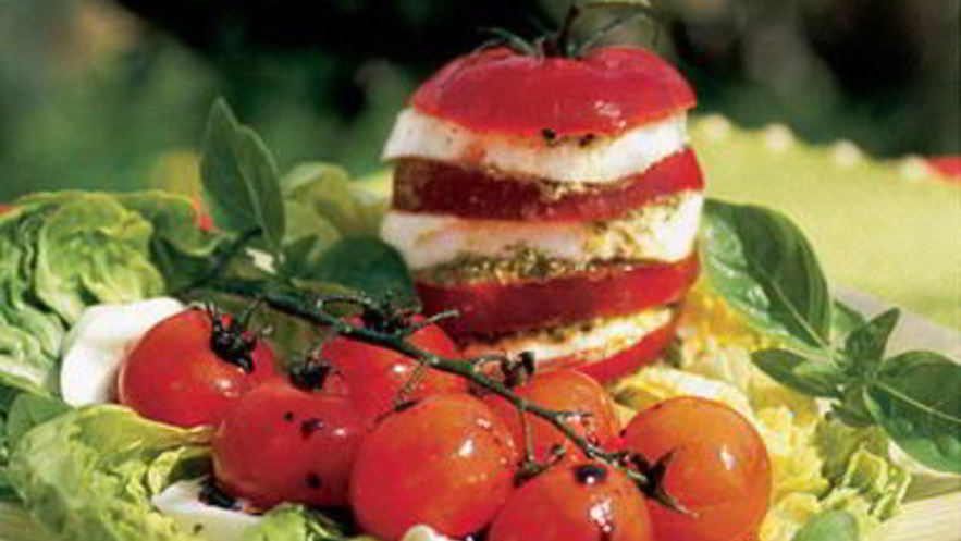 Рецепт помидоров с моцареллой