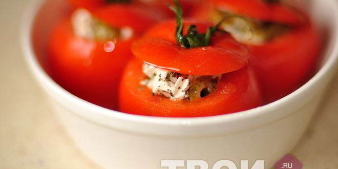 Рецепт помидоров с сыром в духовке