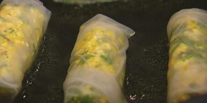 Рецепт домашних спринг-роллы с творогом, тмином и карри