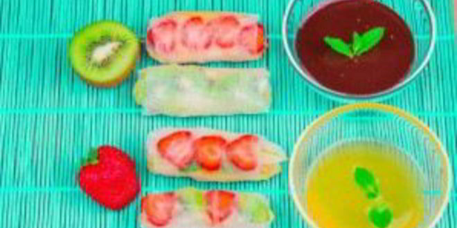 Рецепт фруктовых спринг-роллы