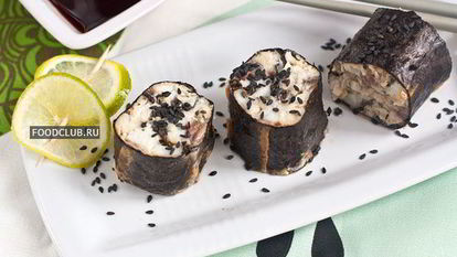 Рецепт Горячих роллов с белой рыбой