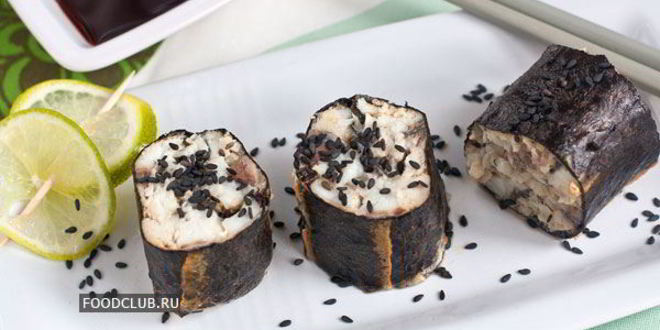 Рецепт горячих роллов с белой рыбой