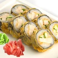 Рецепт Горячих роллов с курицей и огурцом