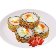 Рецепт Горячих роллов с семгой и икрой