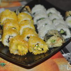 Рецепт Горячих роллов в панировочных хлопьях