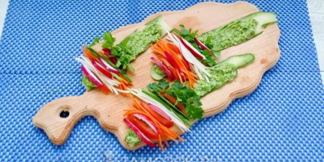 Рецепт овощных роллов с огурцом и авокадо