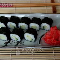 Рецепт Ролла Каппа маки с огурцом