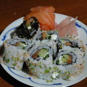 Рецепт Ролла с копченым лососем