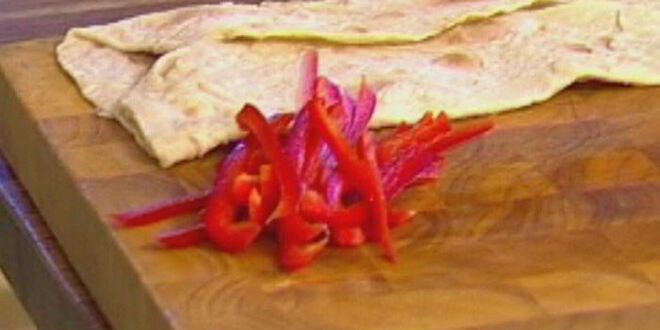 Рецепт роллов с говядиной, фасолью и сладким перцем