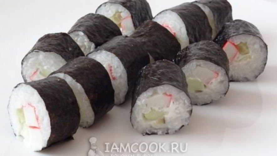 Рецепт роллов с крабовыми палочками