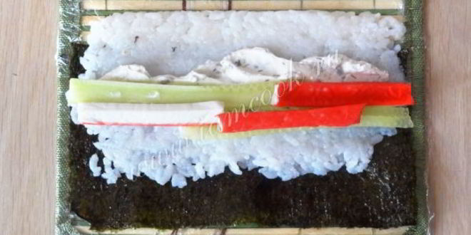 Рецепт роллов с крабовыми палочками