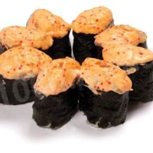 Рецепт Роллов с лососем и креветками в духовке