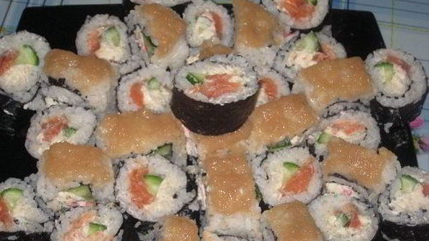 Рецепт роллов с нежным творожным сыром