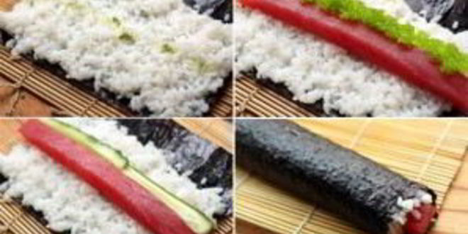 Рецепт роллов с тунцом и огурцом