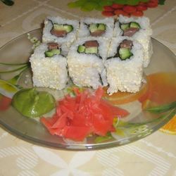 Рецепт Роллов урамаки рисом наружу