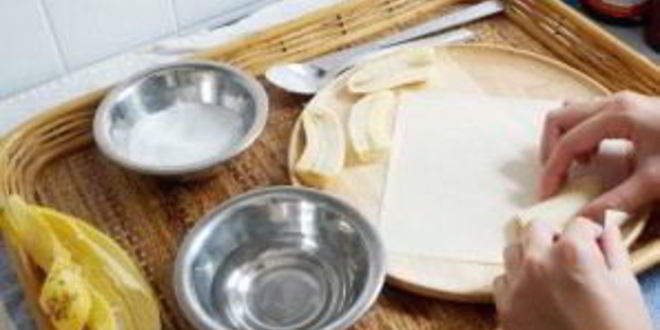 Рецепт спринга роллы с бананом