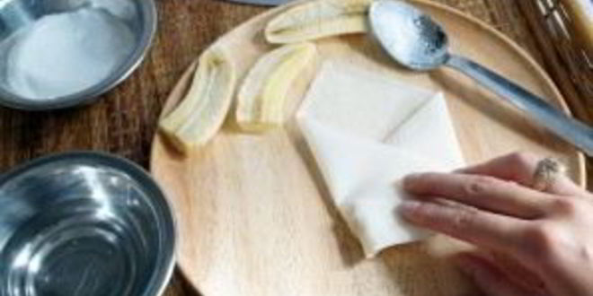 Рецепт спринга роллы с бананом