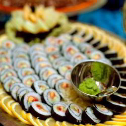 Рецепт Теплых роллов с курицей, сыром и грибами