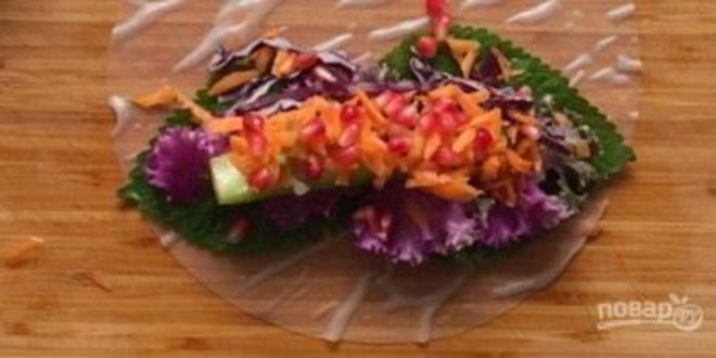 Рецепт вегетарианских спринг роллы
