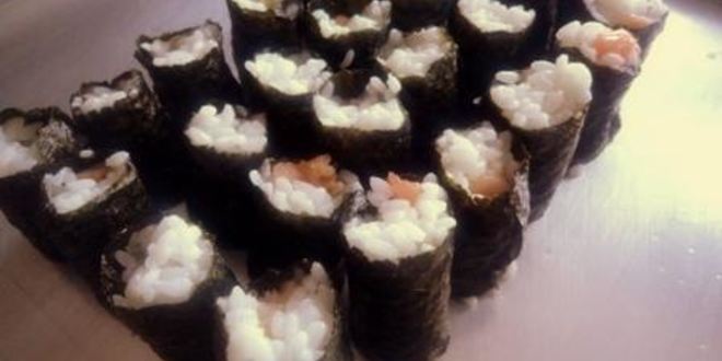 Рецепт запеченных роллов с красной рыбой