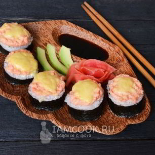 Рецепт Запеченных роллов с курицей