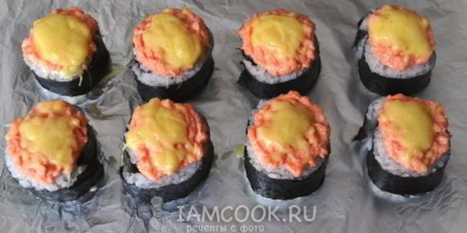 Рецепт запеченных роллов с курицей