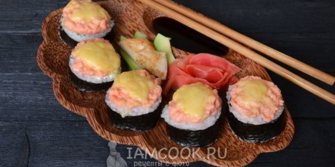 Рецепт запеченных роллов с курицей