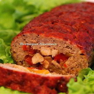 Рецепт Глазированного мясного рулета