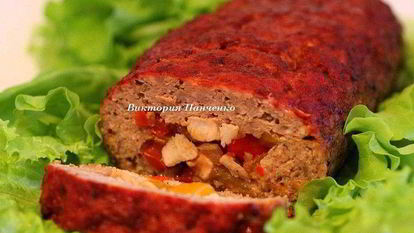 Рецепт Глазированного мясного рулета