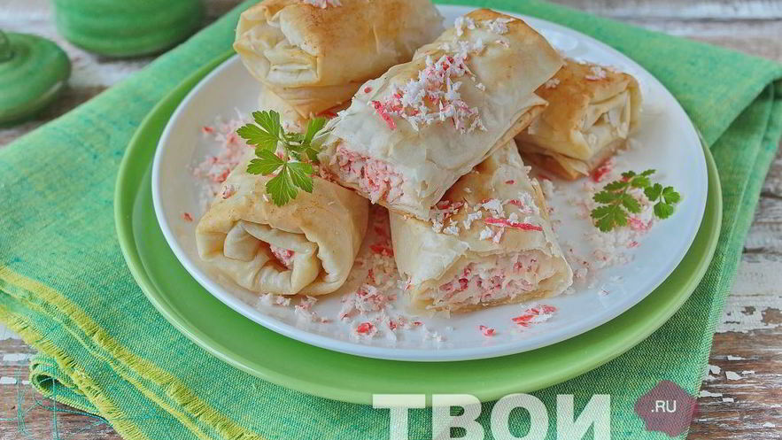Рецепт крабового рулета