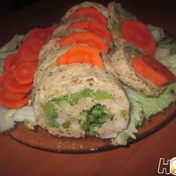 Рецепт Куриного рулета с капустой брокколи