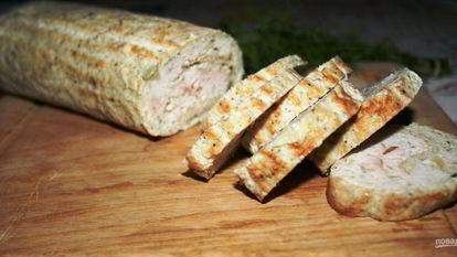 Рецепт Куриного рулета с омлетом