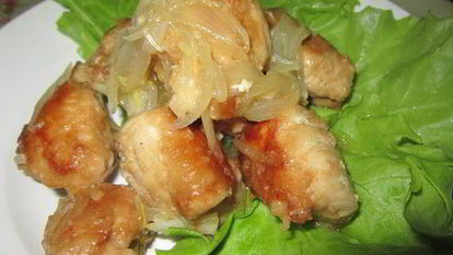 Рецепт Куриных рулетиков остро-сладкие