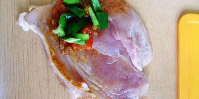 Рецепт куриных рулетиков с овощами